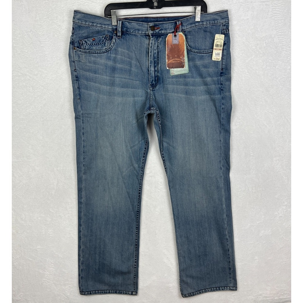 Tommy Bahama Standard Straight Jeans Mens 42x34 New Blue Slim Denim‎